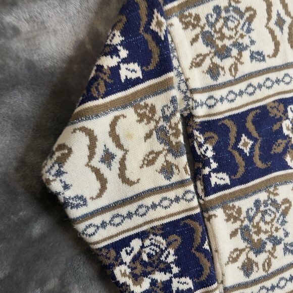 Vintage Huntington Ridge Pullover Sweater Made In USA Size Large Floral Design - Picture 6 of 8